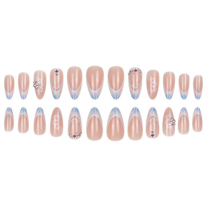Stylish Floral Dream Press-On Nails Bowlift