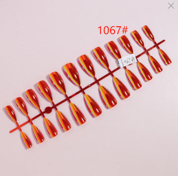 Artistic Gradient Press-On Nails Bowlift