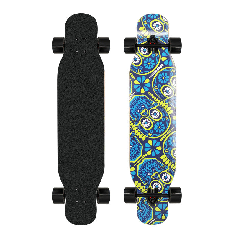 Artistic Lion-Emblazoned Longboard Bowlift