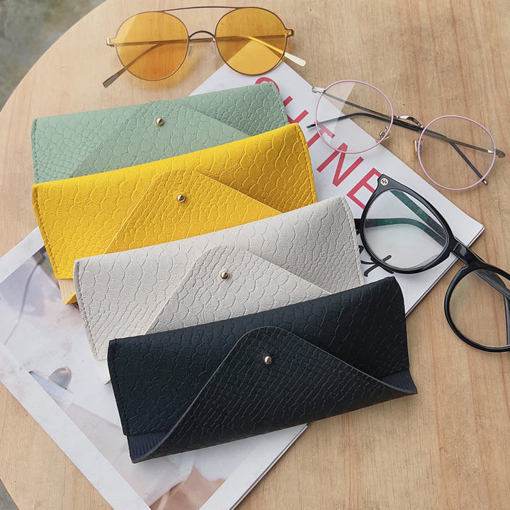 Textured Leather Eyewear Case Bowlift