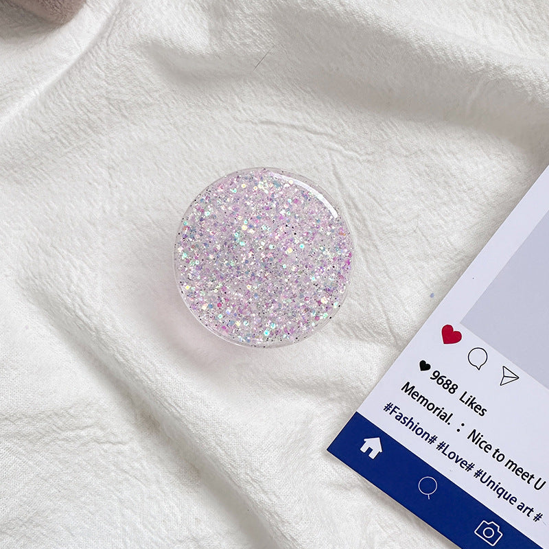 Sparkly Resin Phone Holder And Stand With Full Rotation Base