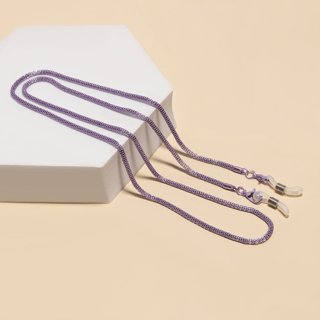 Metallic Eyewear Chain Bowlift
