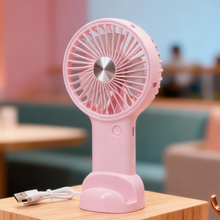 Ladies portable USB table fan with flexible tilt mechanism Bowlift
