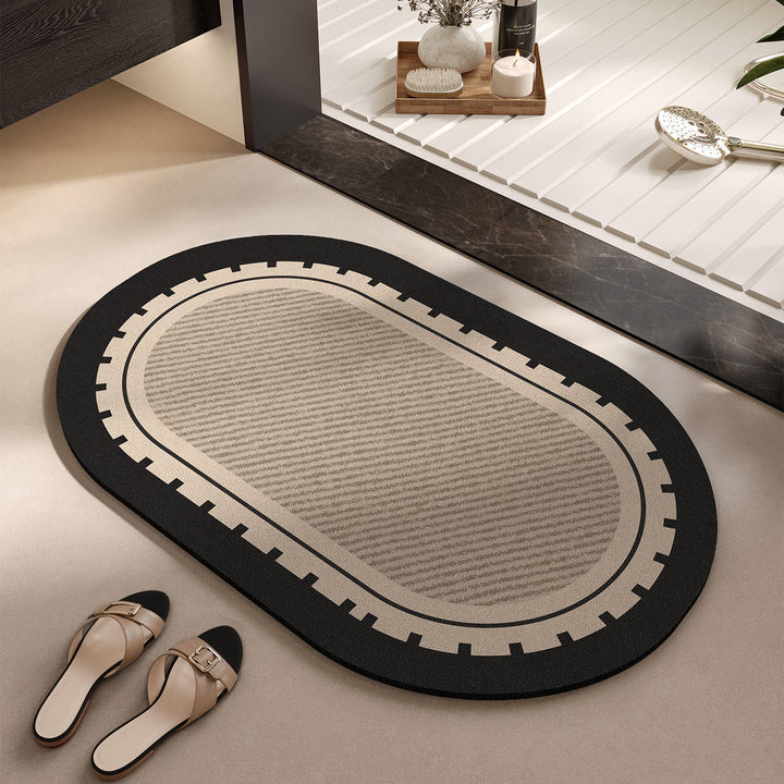 Elegant Woven Bath Mat Bowlift