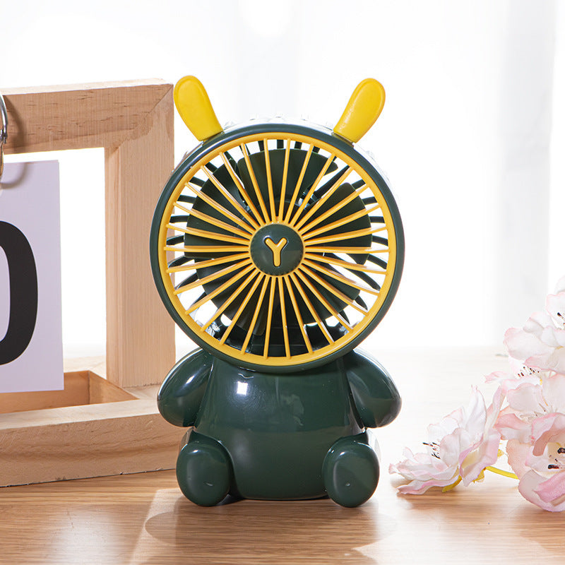 Cute Animal-Themed Mini Desk Fan Bowlift