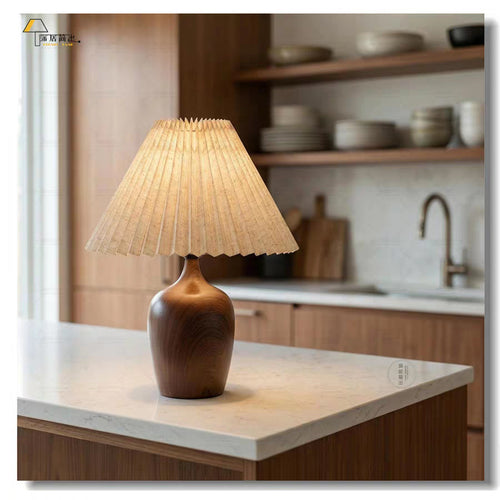 Modern Folded Paper Shade Table Lamp