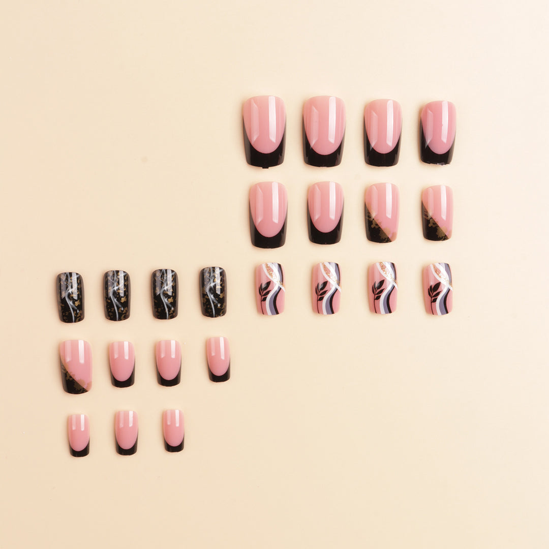 Artistic Luxury Press-On Nail Design Bowlift