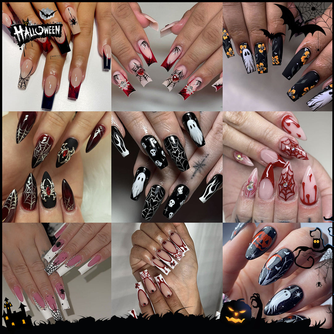 Halloween Themed 3D Decorative Nail Art Extensions Bowlift
