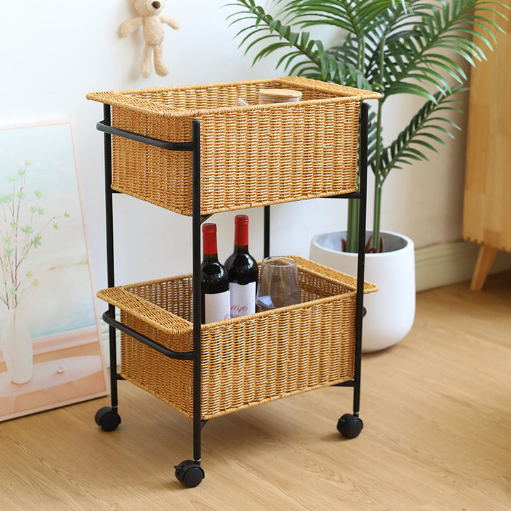 Unisex Rectangular Storage Basket made of high-quality wicker Bowlift