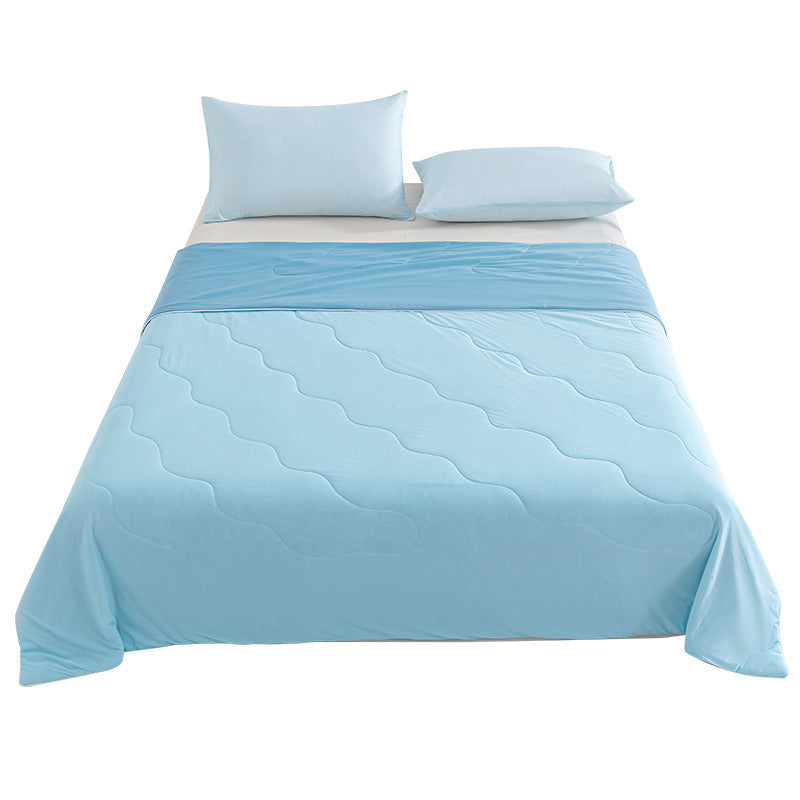 Unisex nan breathable summer blanket with cooling microfiber filling and light quilting Bowlift