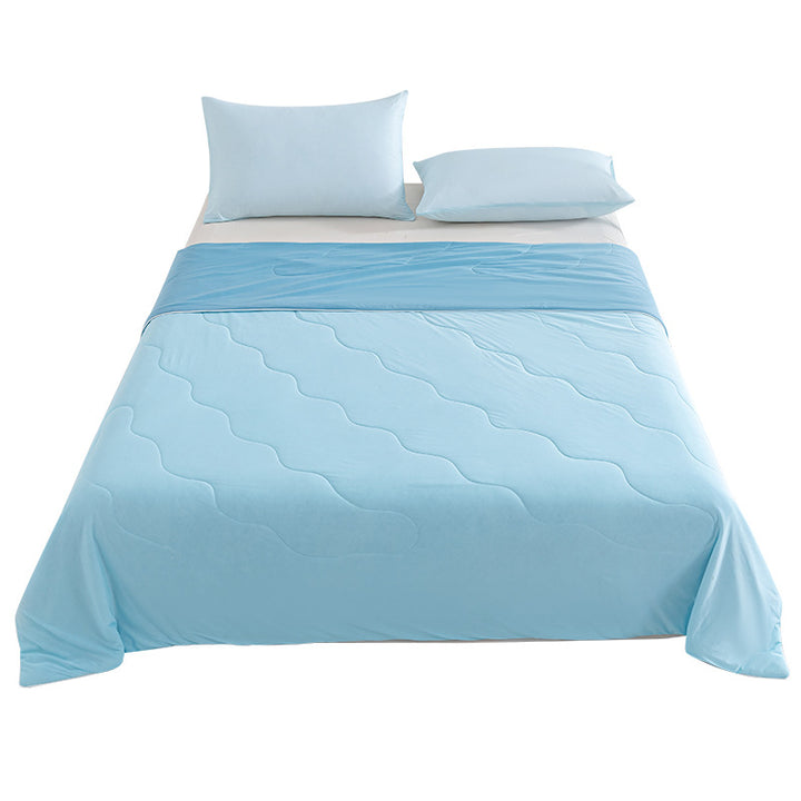 Unisex nan breathable summer blanket with cooling microfiber filling and light quilting Bowlift