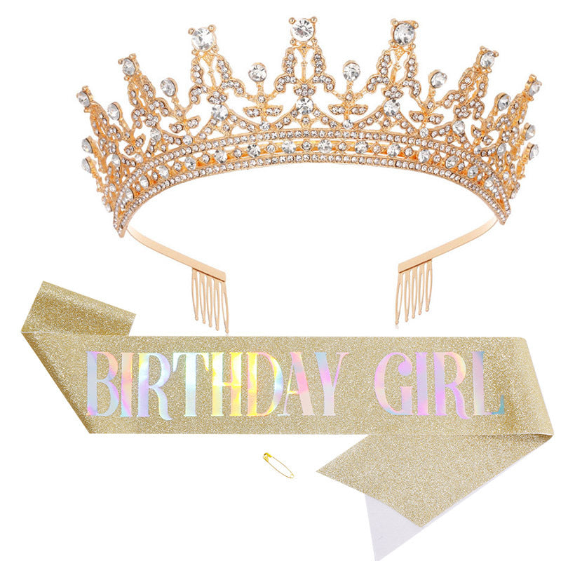 Women's Sparkling Crown and Sash Set Bowlift