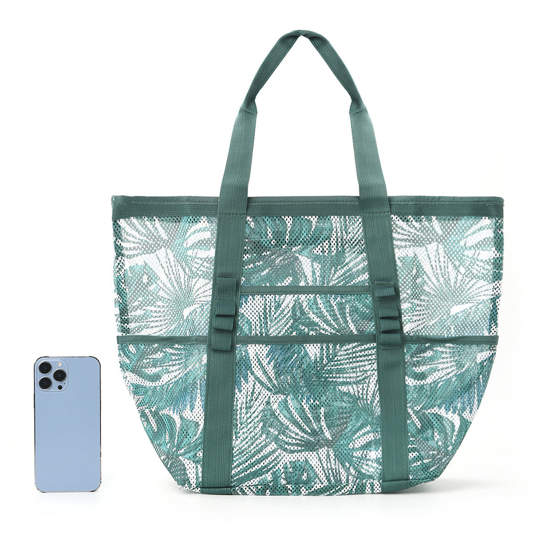 Practical Beach Bag in Airy Mesh Design Bowlift