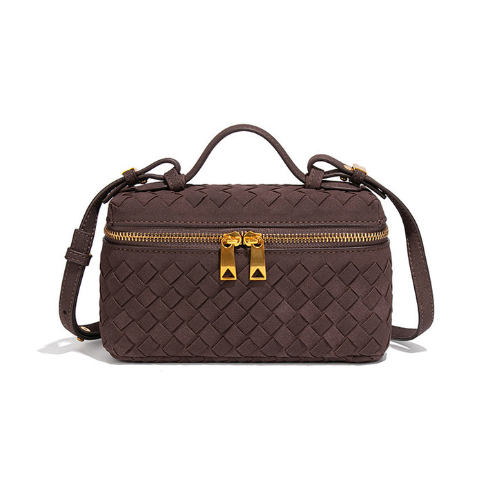 Textured Woven Crossbody Bag Bowlift
