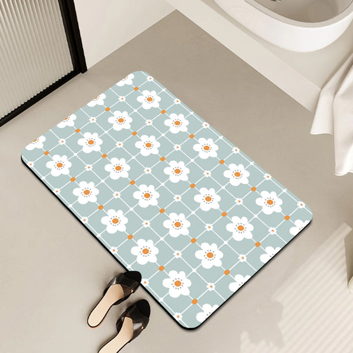 Geometric Pattern Decorative Floor Mat Bowlift