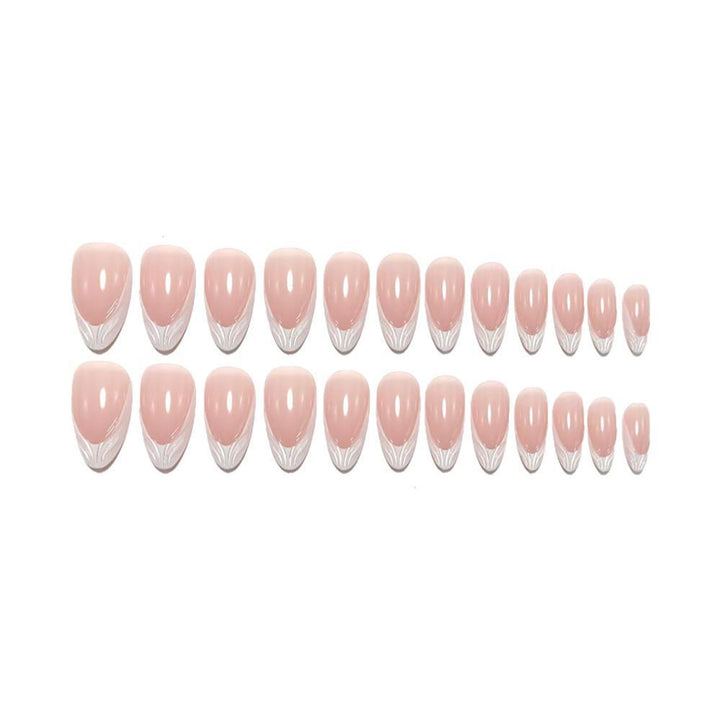 Elegant Artificial Nails with Pointed Design Bowlift