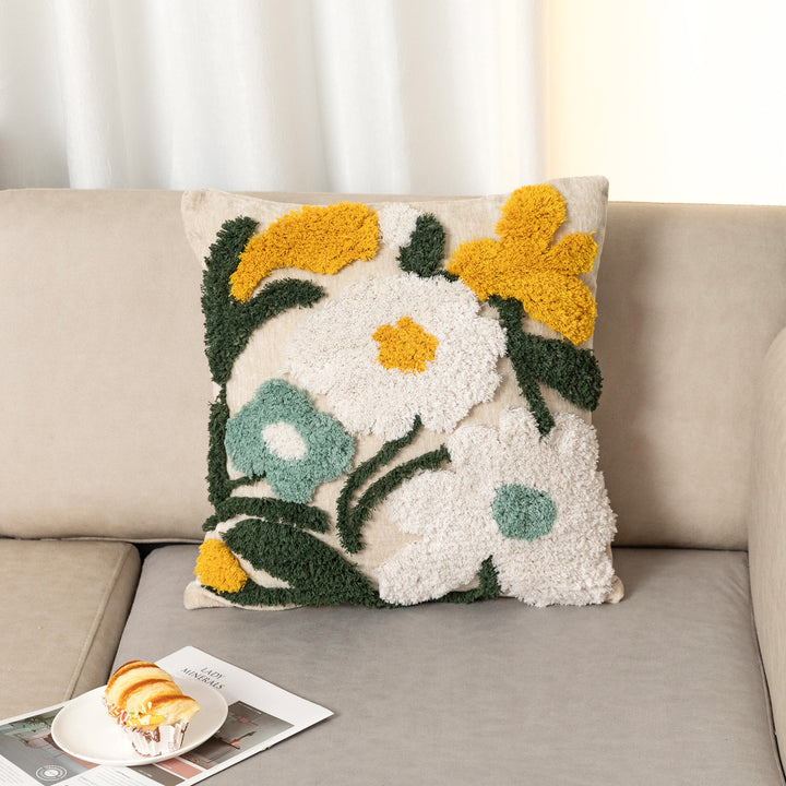 Flower Art Plush Cushion