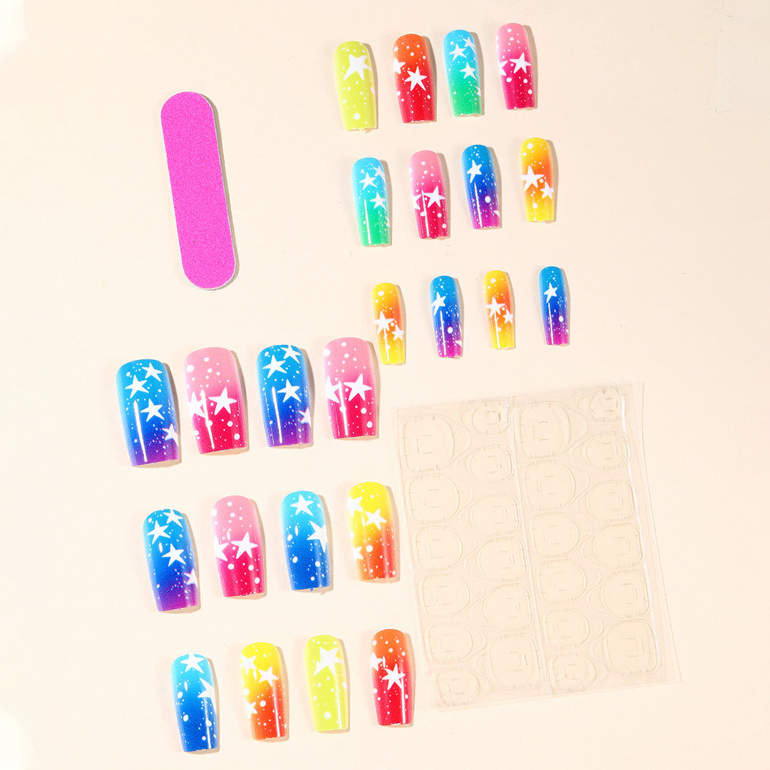 Ombre Starry Nail Art Bowlift