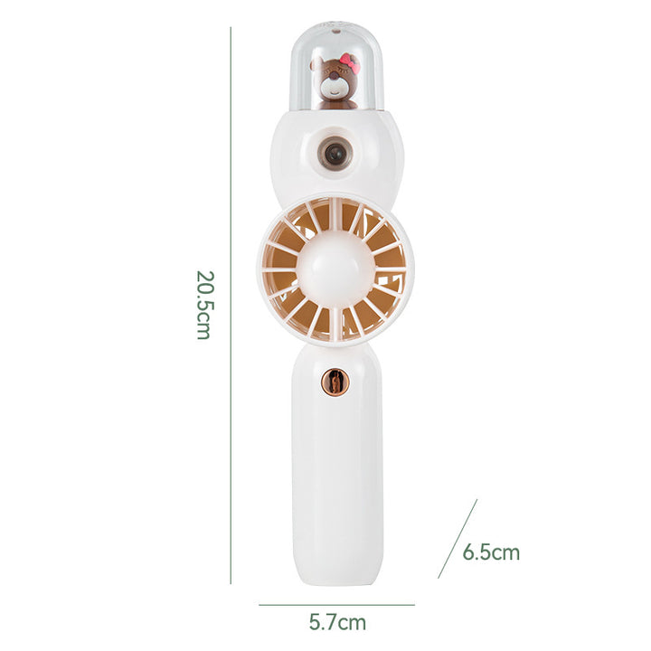 Ladies Portable Mini Hand Fan with Cute Animal Design Bowlift