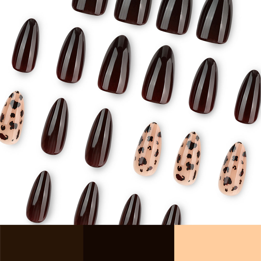Artful Nail Extensions with Elegant Animal Design Bowlift