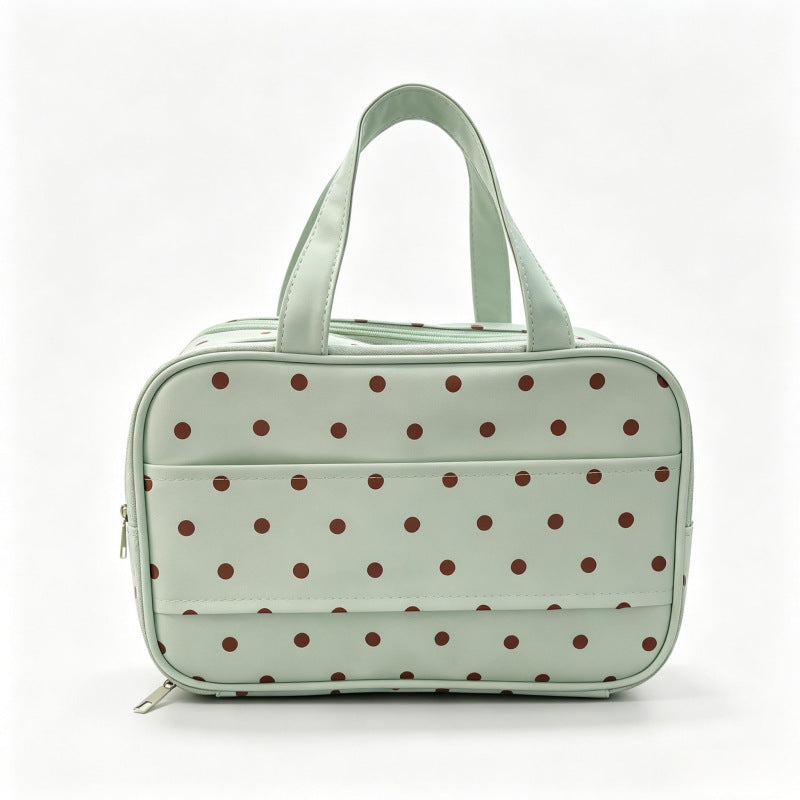 Insulated Polka Dot Lunch Carrier Bowlift