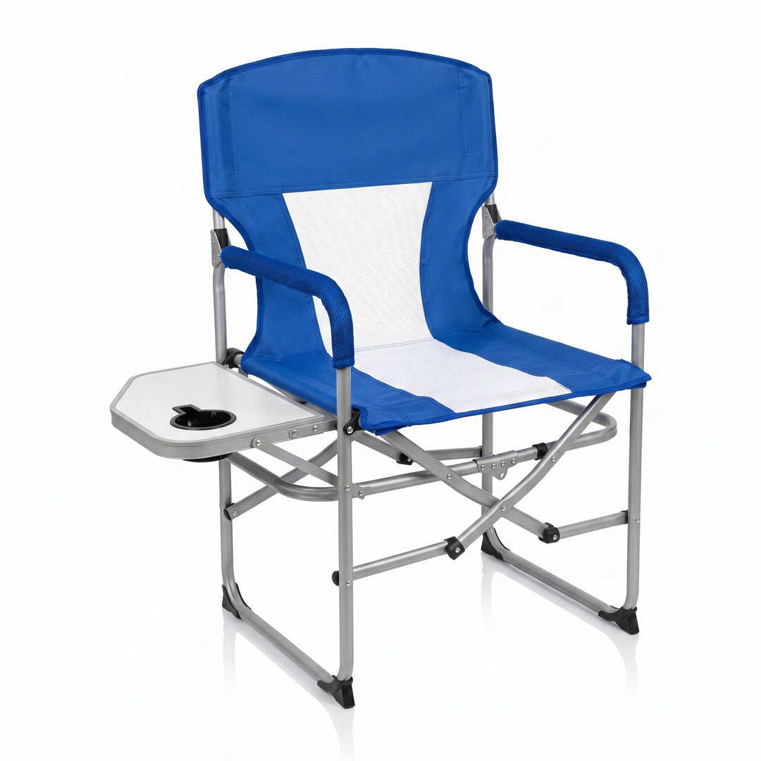 Foldable Camping Chair With Side Table Bowlift