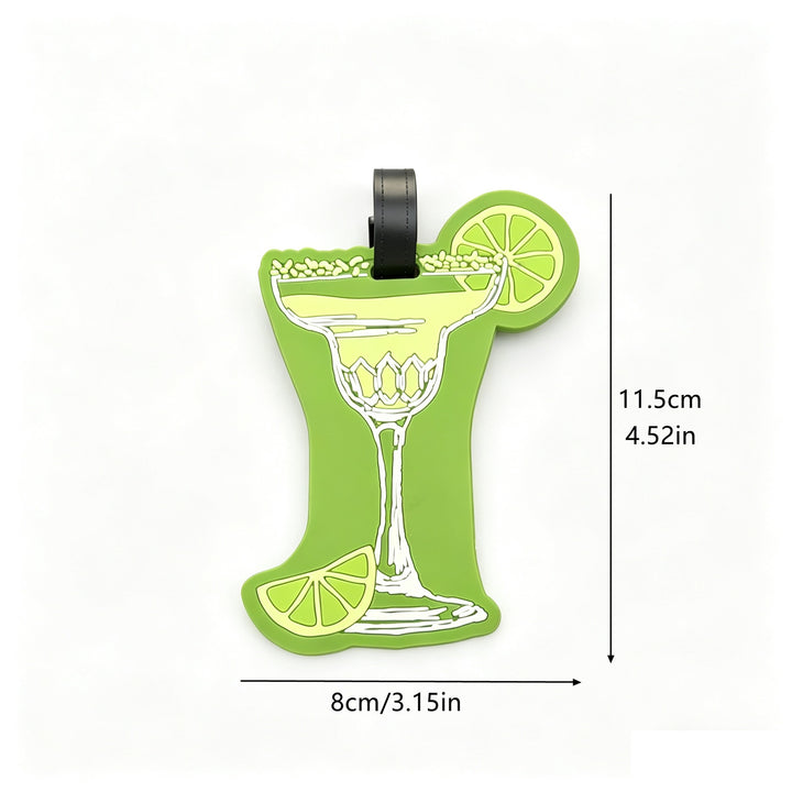 Martini-Themed Luggage Tag Bowlift