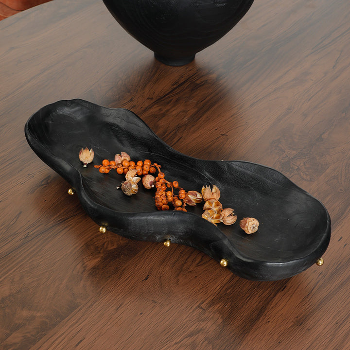 Decorative Serving Bowl with Sculptural Design