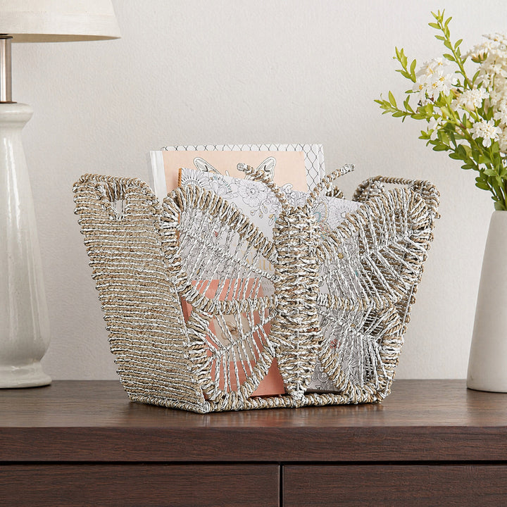 Decorative storage basket with butterfly design Bowlift