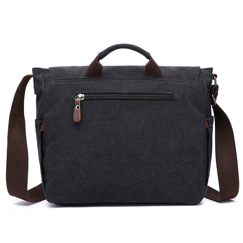 Trendy Canvas Shoulder Bag Bowlift