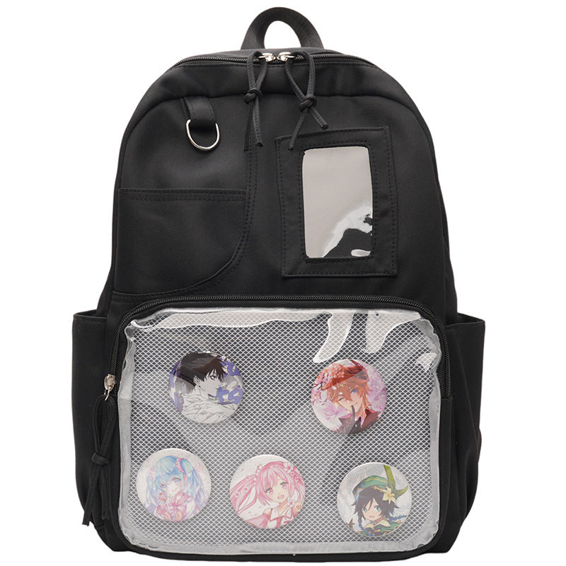 Anime-Inspired Graphic Print Backpack