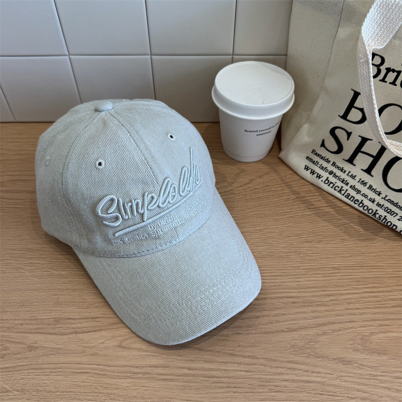 Women's Casual Soft Fabric Adjustable Baseball Cap Bowlift