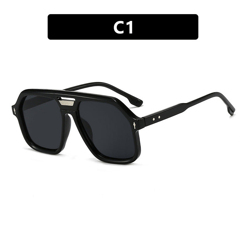 Women's oversized sunglasses with polygonal frame and UV protection Bowlift