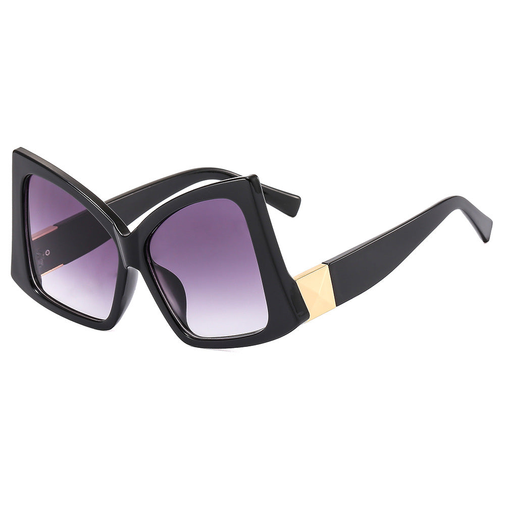 Women's oversized sunglasses with elegant square frame and protective UV protection Bowlift
