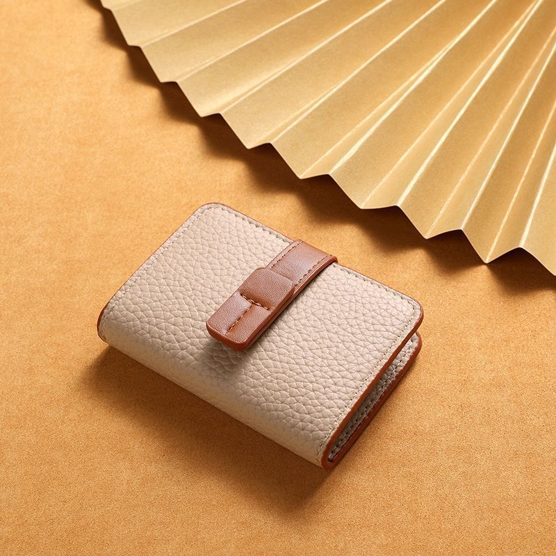 Textured Leather Cardholder Wallet Bowlift