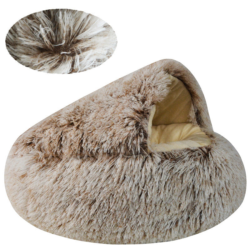 Cozy Soft  Hideaway  Dog Bed