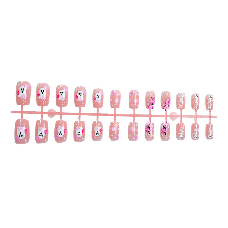 Playful Themed Press-On Nail Set Bowlift