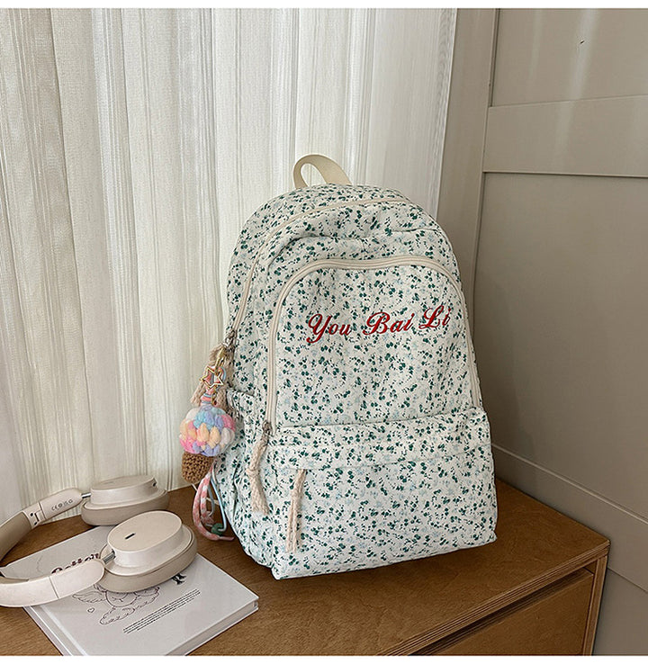 Floral Patterned Backpack