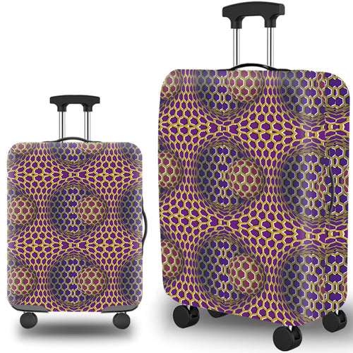 Women's Hard Shell Suitcase with Modern Geometric Design Bowlift