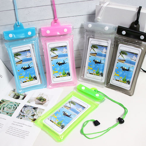 Unisex waterproof smartphone bag with flexible carrying strap Bowlift