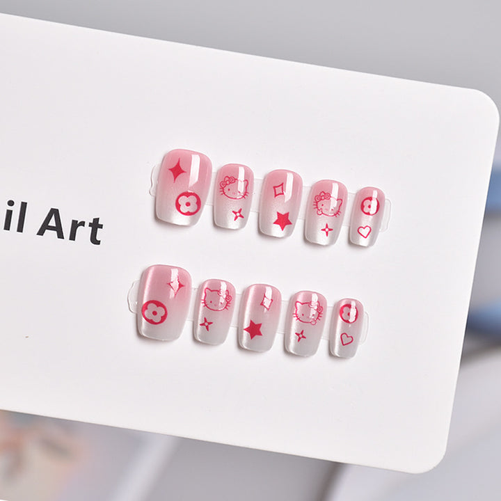 Artistic Press-On Nails Bowlift