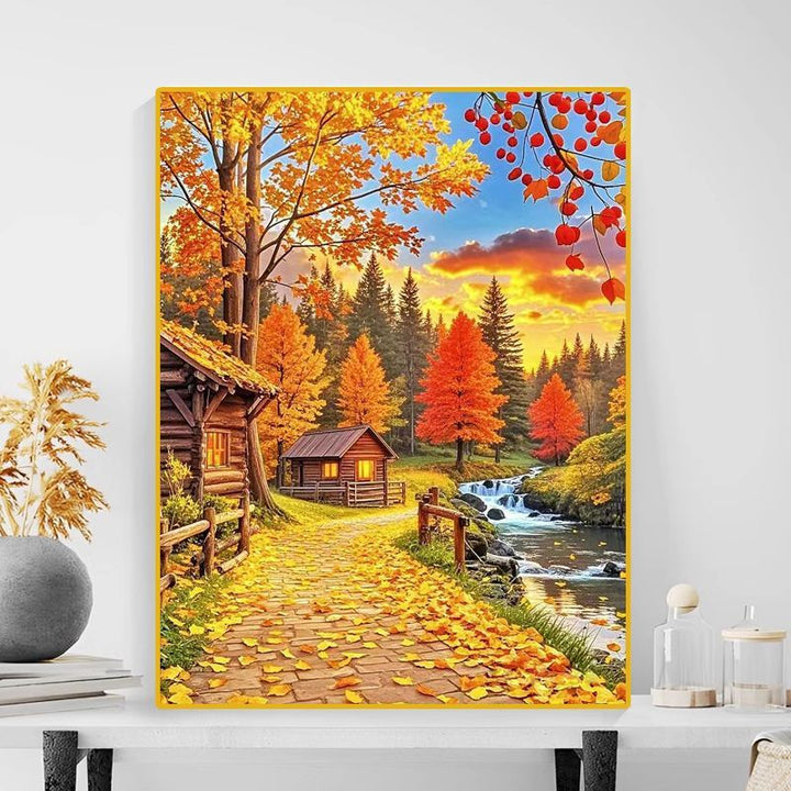 Autumn Landscape Canvas Art Print Bowlift