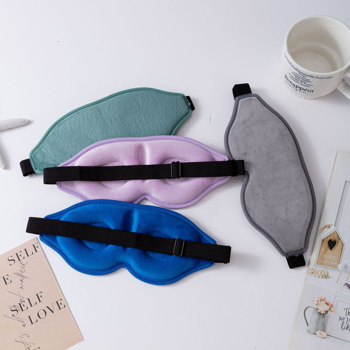 Unisex ergonomic sleep mask with three-dimensional contour and adjustable rubber band Bowlift
