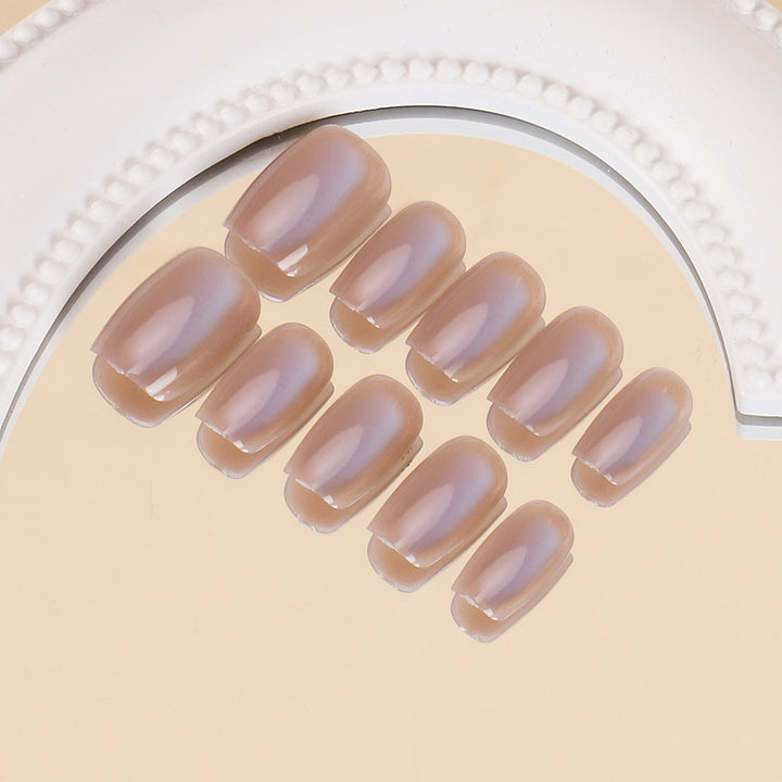 High-Gloss Gel Press-On Nails Bowlift