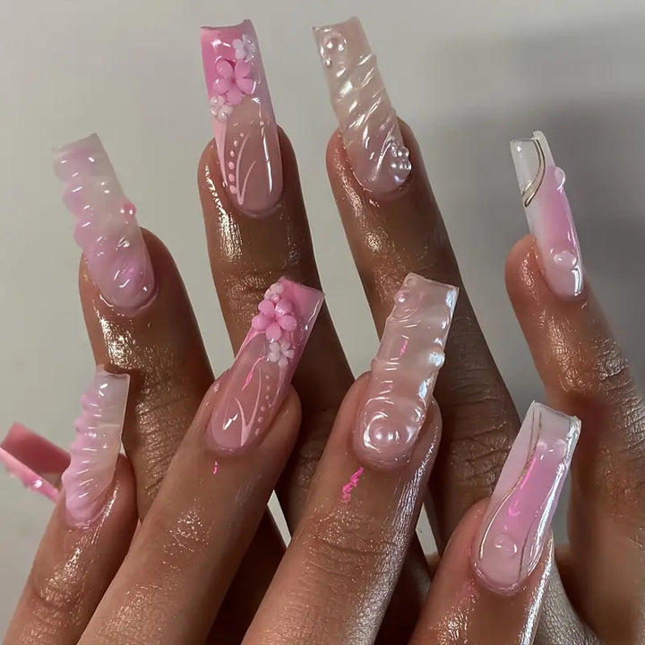 Artistic Floral Nail Enhancements Bowlift 1787977866