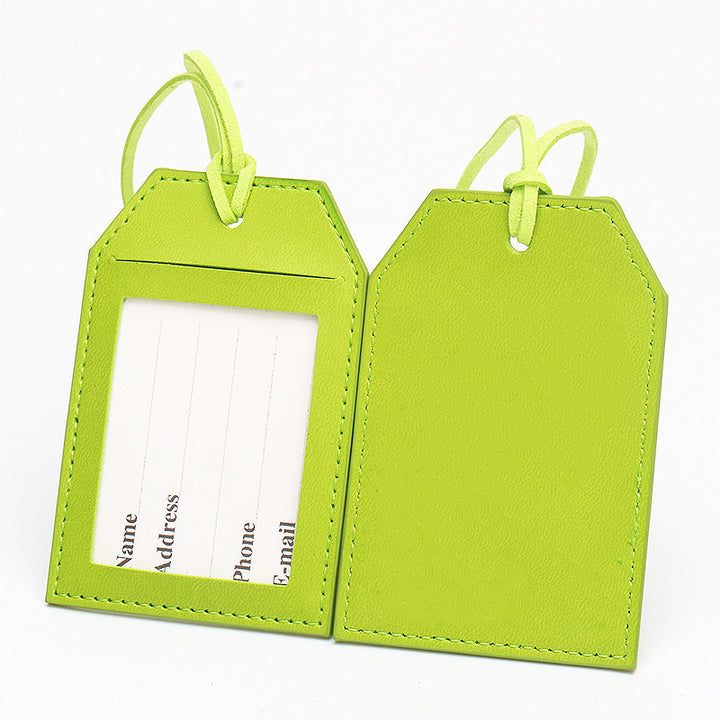 Premium Leather Travel Luggage Tag Bowlift