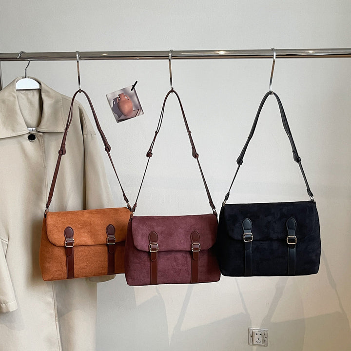 WoChic Vintage-Style Messenger Bag Bowlift