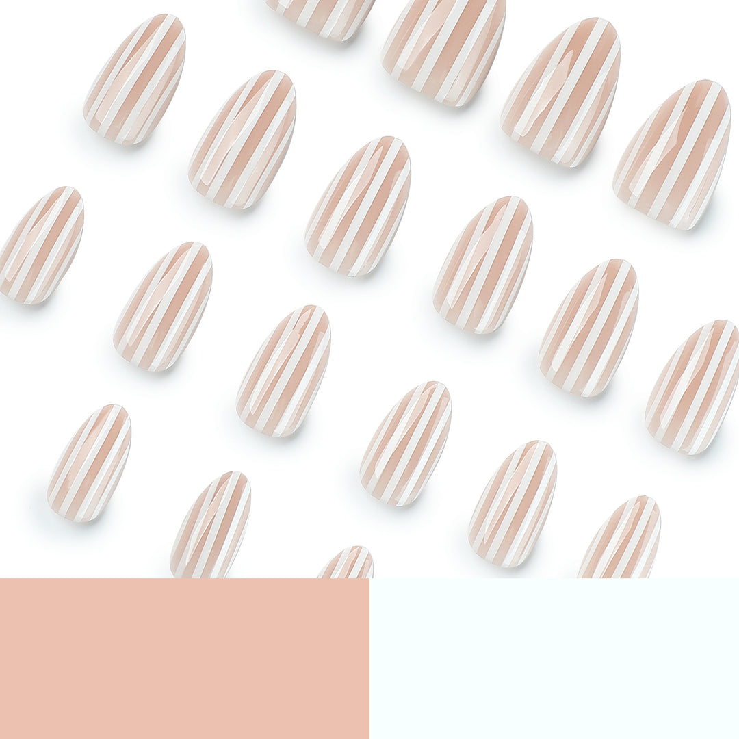 Stylish nail art with elegant stripe patterns Bowlift
