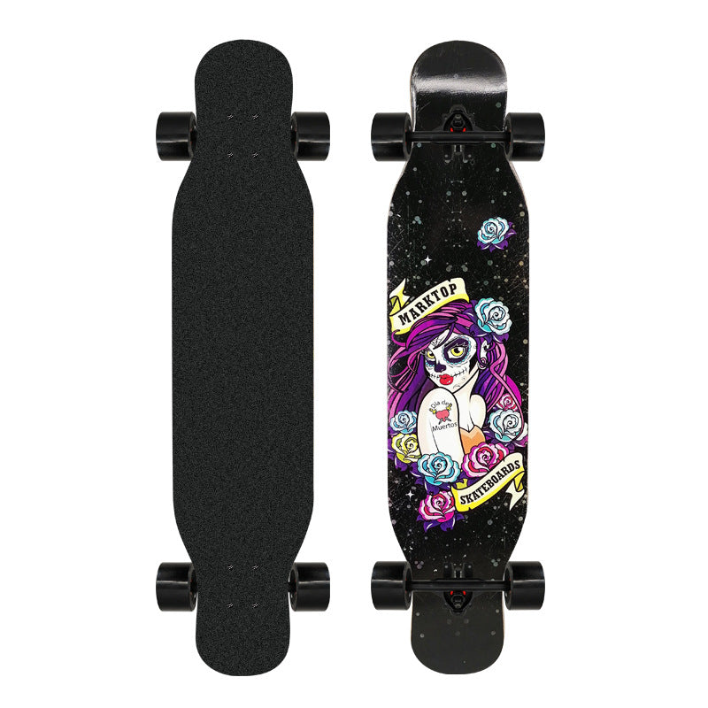 Artistic Lion-Emblazoned Longboard Bowlift