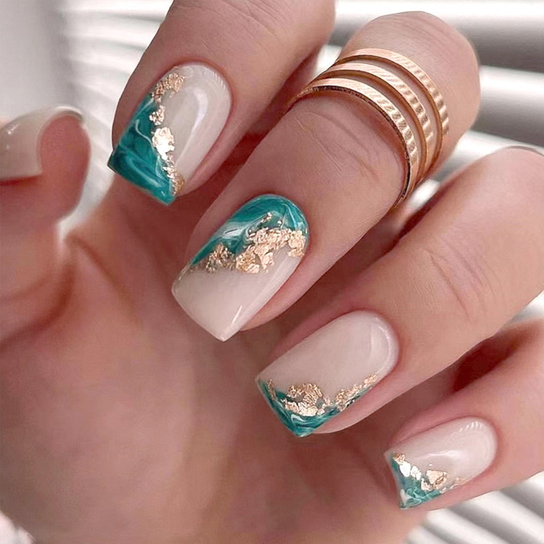 Elegant Floral Bow Press-On Nail Tips Bowlift